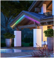 Hampton Bay Smart 1000 Lumen 16ft White RGB LED Neon Flex Rope Light 120V Plugin