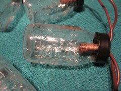 10 Clear Glass Mini Mason Jar 4′ Deco String Light Set Bulb Ornament Glow Globes