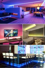 5M 5050 RGBCCT 5in1 RGB LED Strip 300LEDs RGBWW RGBW Flexible Tape Light 12V 24V