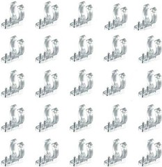Durable LED Rope Light Clips Set: 50 PVC Clips & 100 Screws for Easy Mounting