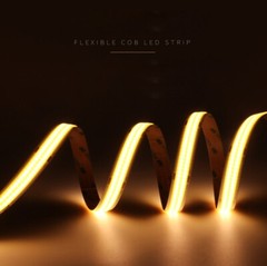 24V COB LED Strip Light Warm White 3000K For Residential Commercial Projects