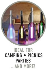Pack of 2 LED Light Sticks for Wine Bottles Lamps Christmas Decorations 7 Colors