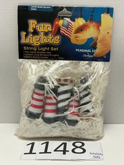Vintage Lighthouse Blow Mold String Light Set Fun Lights Primal Lite Artline 02′