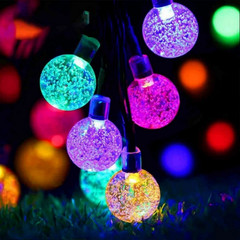 8 Modes 50 LED Solar Light Outdoor Garden Party Waterproof Ball String Lights