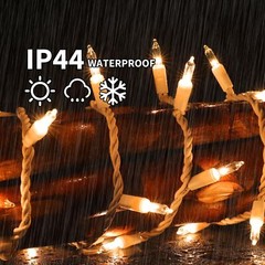 Superbright Extendable Clear White Wire Christmas Lights Decoration 100lights 19