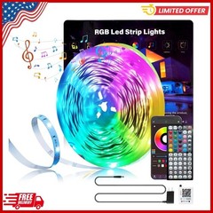 100Ft LED Strip Lights, Smart Light with App Remote Control, RGB LED Lights for