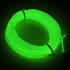 Neon LED Light Glow EL Wire String Strip Rope Decor for Car Party + Controller