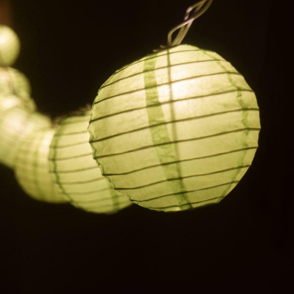 Fantado 4″ Light Lime Round Shaped Party String Lights by PaperLanternStore