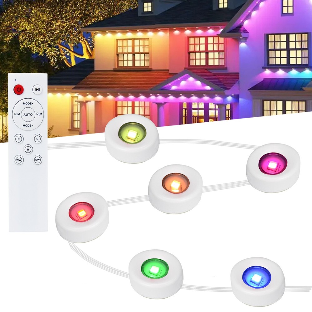 Permanent Outdoor Lights,150ft with 108 LED Eaves Light for Halloween Decoration
