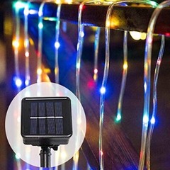 Solar Rope Lights Outdoor Waterproof LED PVC Tube Fairy String Light Garden xmas