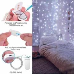 20 Pack 6.6ft 20 LEDs Battery Operated Mini LED Copper Wire String Fairy Lights