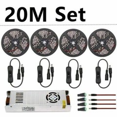 LED Grow Lights DC12V Waterproof Plant Growing LED Strip Light with Power Switch