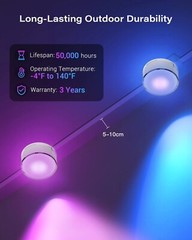 Permanent Outdoor Eaves Lights with RGBIC LED Control Wifi Smart App Waterproof
