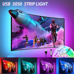 Bluetooth USB RGB LED Strip Light 5M – 5050 SMD Flexible Lighting for TV & Room