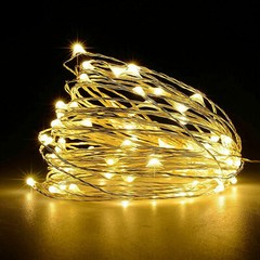 2-10m 20/50/100 LED Battery Micro Rice Wire Copper Fairy String Lights Party