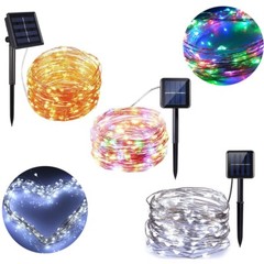 Solar String Lights LED Outdoor Waterproof Copper Wire Xmas Party Decor Garden