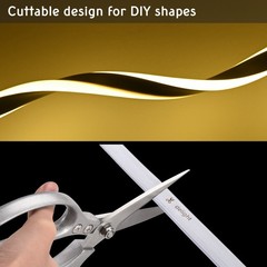 DELight 100 Ft Neon LED Light Strip Rope Tube Wire Flexible Party Home Décor
