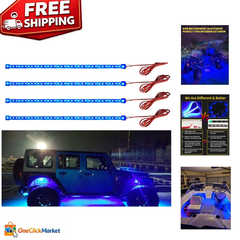 Waterproof Blue LED Strip Lights – Universal Fit for Cars & Boats