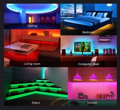 24V COB LED Light Strip Waterproof IP68 480LEDs/m Flexible Room Boat Party Decor