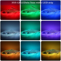 DC12V 24V 3535 RGB LED stirp 120LEDs/m RGB Flexible led Tape 1-5M non-waterproof