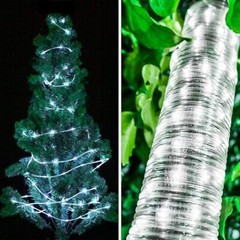 66FT 200LEDS Solar Outdoor Rope light 8 Modes for Camping Party Patio Decoration