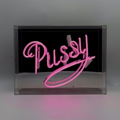 Locomocean – Pink Glass Neon Sign Pussy Locomocean – Neon Sign Pussy