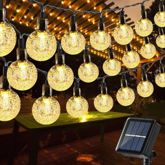 Solar String Lights Outdoor Waterproof, 56Ft 100 LED Globe String Light with 8 M