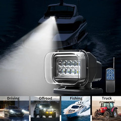 Saker IP67 Waterproof LED Spotlight with Remote Control | Portable Vehicle Roof