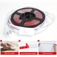 16.4FT LED Strip Light AC 110V-120V LED Rope Lights 16.4ft Cold White 6000K