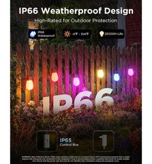 Govee Bulb S14 Outdoor String Lights 2, 96ft Smart RGBIC H702B