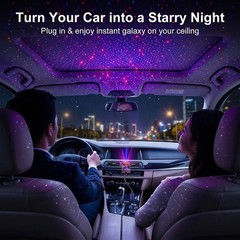 Car Roof Star Night Light, USB Projector Night Light Neon Accent Light Decor …