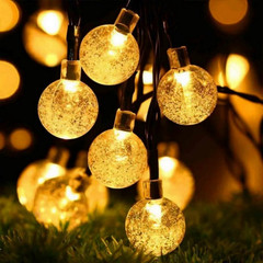 8 Modes 50 LED Solar Light Outdoor Garden Party Waterproof Ball String Lights