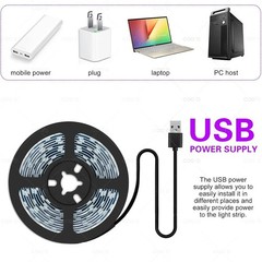 UV LED Strip Light 395-405nm Flexible USB Blacklight Glow Party Neon Lamp