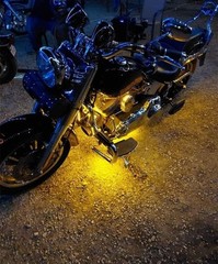 Flexible Amber LED Strip Lights for Cars, Motorcycles & Golf Carts – Pack of 4