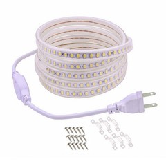 pcningled 49.2ft Waterproof LED Light Strips AC 110V 120V Outdoor Lights 15m