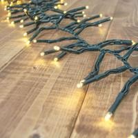 LUMINEO CLUSTER 768 LED WARM WHITE GREEN WIRE CHRISTMAS 8 FUNCTION STRING LIGHTS