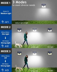 [16 Packs] Solar Motion Sensor Outdoor Lights, Super Bright Solar Lights Outd…