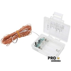 Mini LED Copper Wire String Fairy Lights Battery Power Box With 13-Key Remote