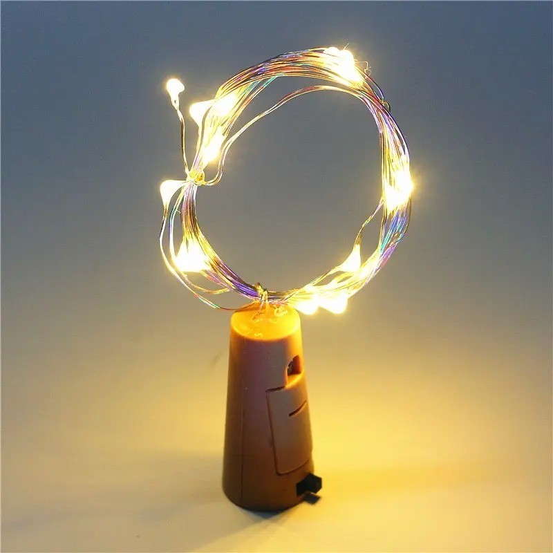 LED Wine Bottle Cork String Lights 2M Copper Wire Holiday Fairy Lights Original