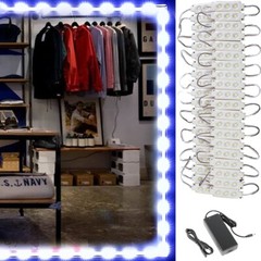 50ft Food Truck Blue LED Light Kit Concession Vending Cart Kiosk + UL Power
