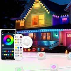Permanent Outdoor Lights for House, 300ft Smart RGB LED Lights Outside with 1…