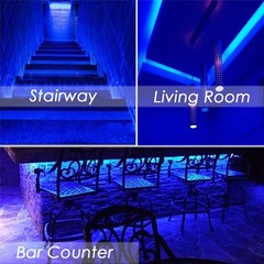 HAUTY Blue LED Strip Light, Non-Waterproof 16ft/5m non-waterproof,