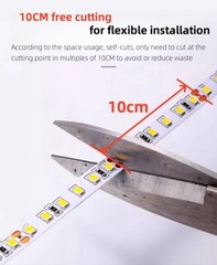 16.4ft 110V LED Light Strip 120leds/m Lights for Cabinet Home, No Need Driver US
