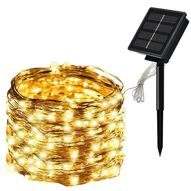 Solar Fairy Lights Outdoor Solar String Lights Garden 100-300LED Christmas Decor