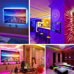 5M 300 LED Strip Light 3528 5050 5630 RGB Flexible Tape Waterproof 12V Power US