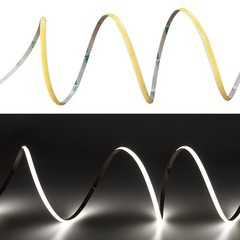 COB LED Strip Thin 4mm DC 12V Flexible LED Tape Lights For Car DIY Home Room Bar