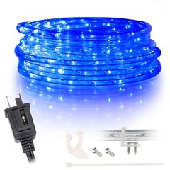 Assorted Sizes Blue LED Rope Lighting Thick Outdoor Christmas Xmas Tree