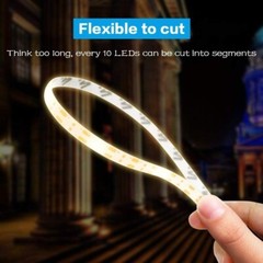 Upgraded Solar LED Strip Flexible Lights 8 Lights Mode Waterproof Outdoor Decor