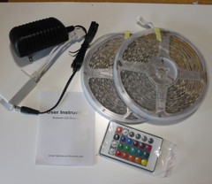 TJOY 100ft Smart LED Light Strip, 5050 RGB Rainbow Glow, Remote Controlled,