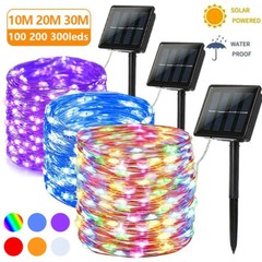 100-500 LED Solar Power String Fairy Lights Garden Outdoor Party Christmas Lamp